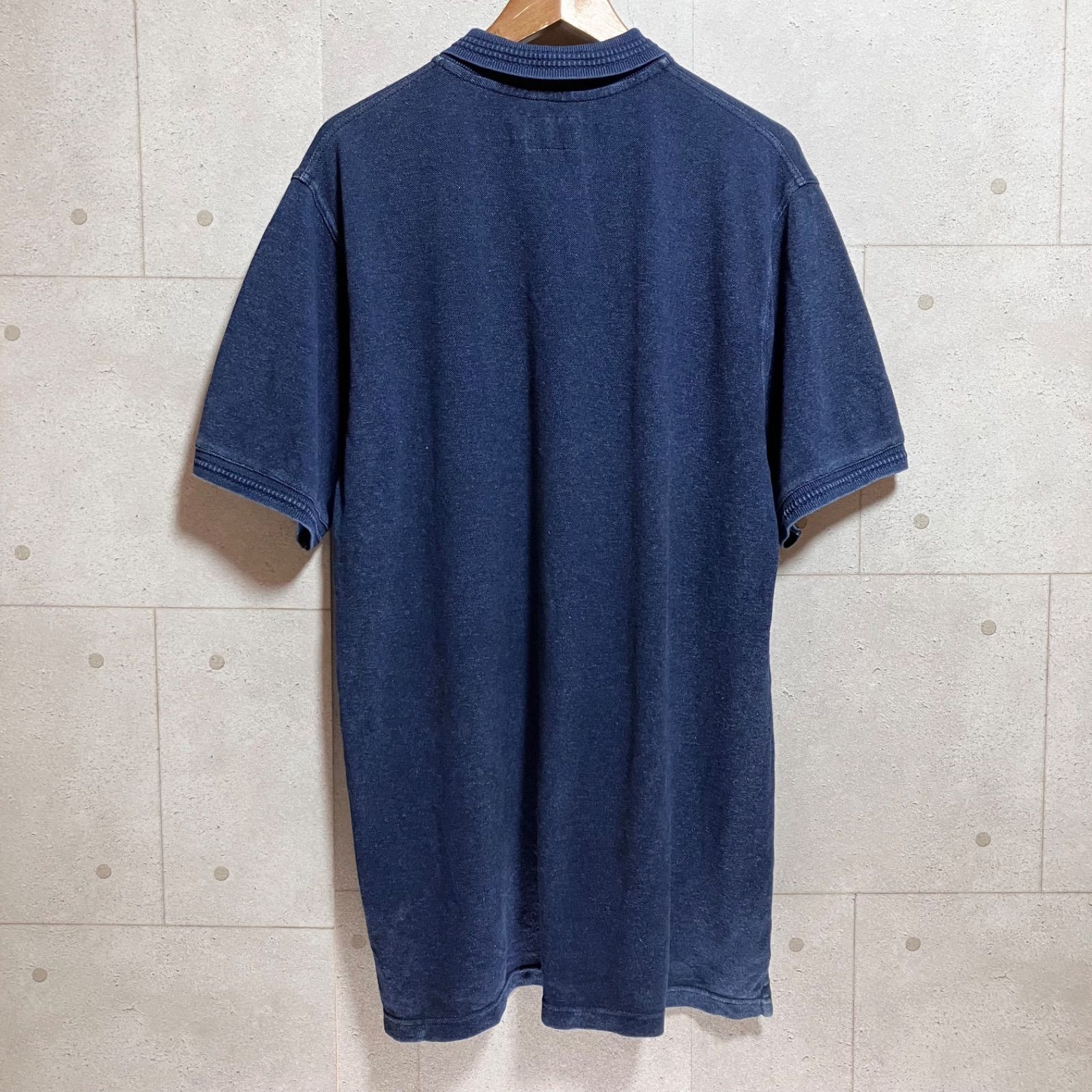 STUSSY ステューシー インディゴ 染め ポロシャツ 半袖 トップス
