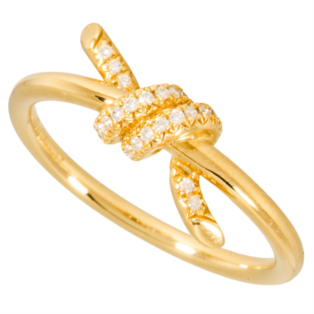 【ティファニー】Tiffany & Co. 指輪【11号】【ダイヤ】 ティファニー Tiffany&Co. ノット リング 指輪 ダイヤモンド 約
