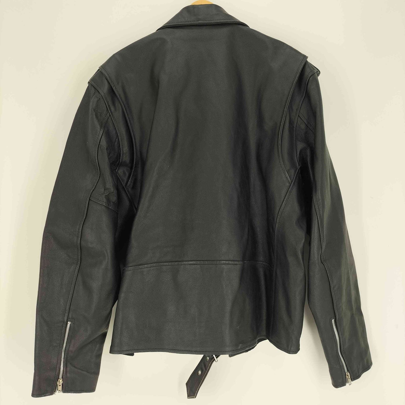 ユーズドフルギ 古着 ROCKY MOUNTAIN HIDES バッファロー レザー ダブル ライダース ジャケット メンズ import L