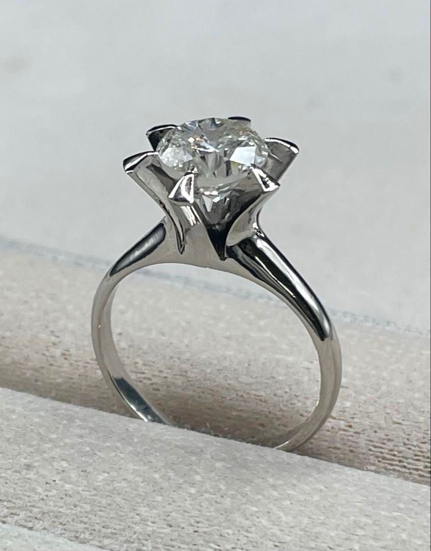 専用です』天然ダイヤモンド Dカラー リング 計0.90ct PT D-SI2 専用
