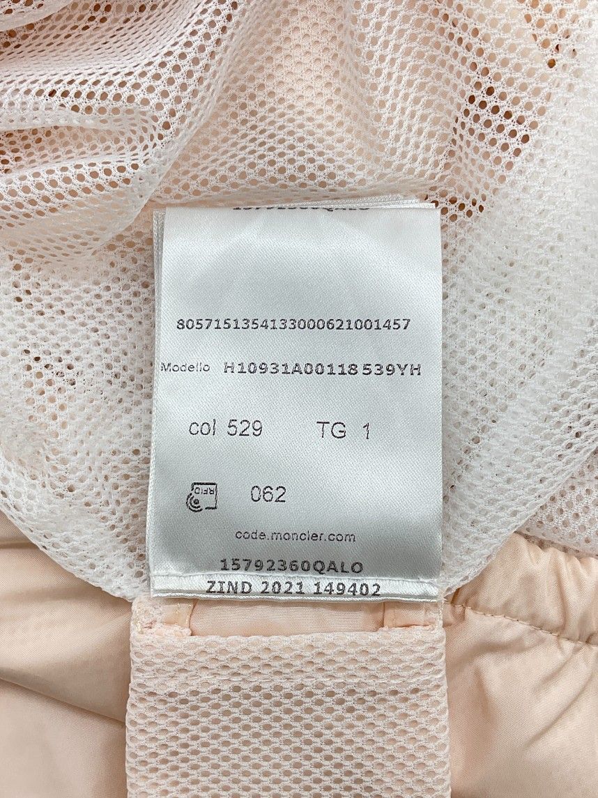 未使用タグ付き MONCLER モンクレール 1 ライトピンク PHARILLONS