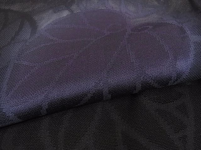 葵唐草紋紗 暈し染め
