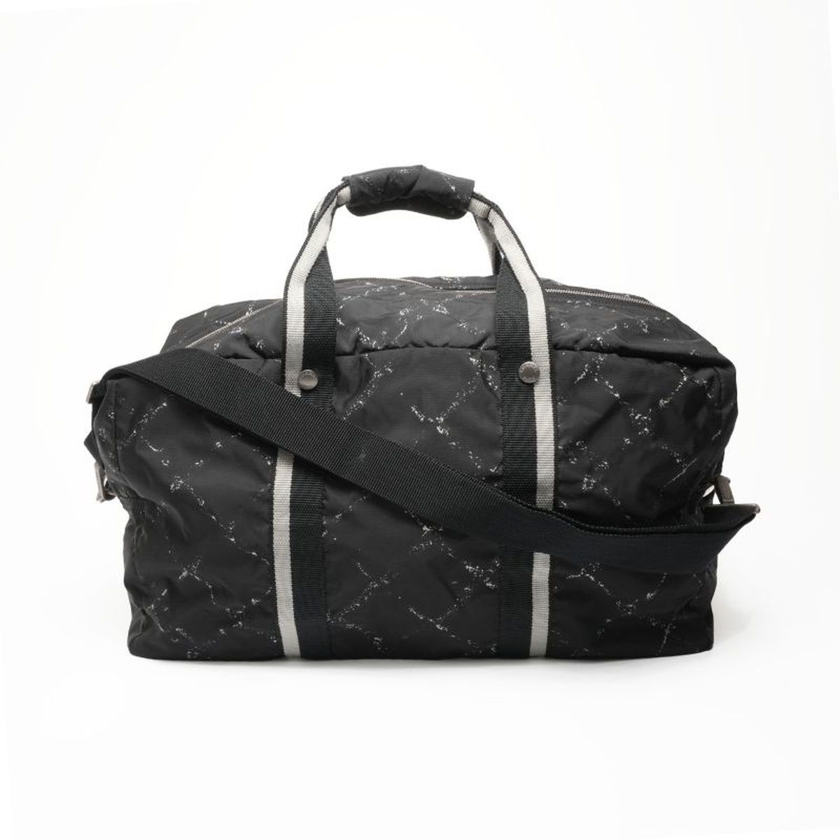 CHANEL シャネル ボストンバッグ 6番台 2000-2002 トラベル ライン ナイロン