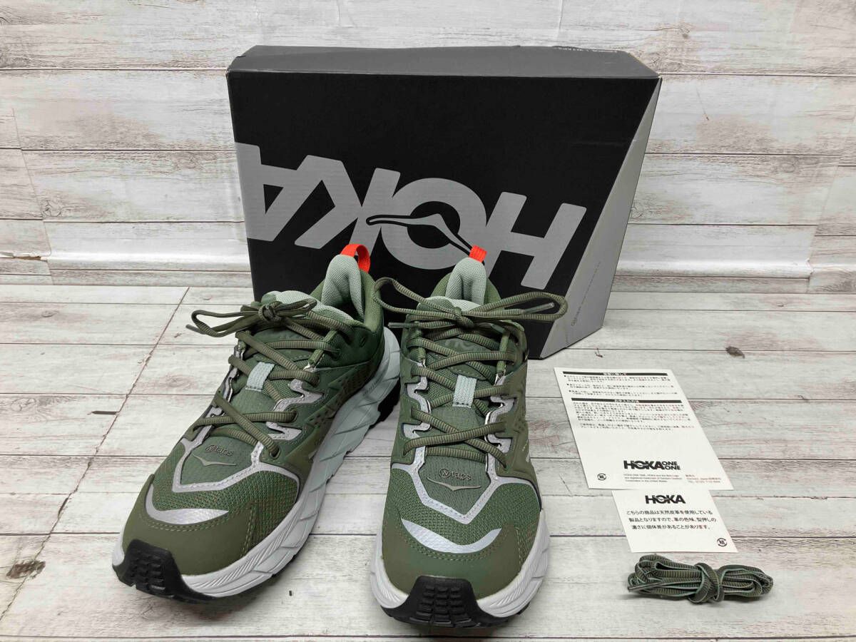 HOKA ONE ONE U ANACAPA LOW GTX WTAPS|GRN スニーカー 24.5cm オリーブ 通年
