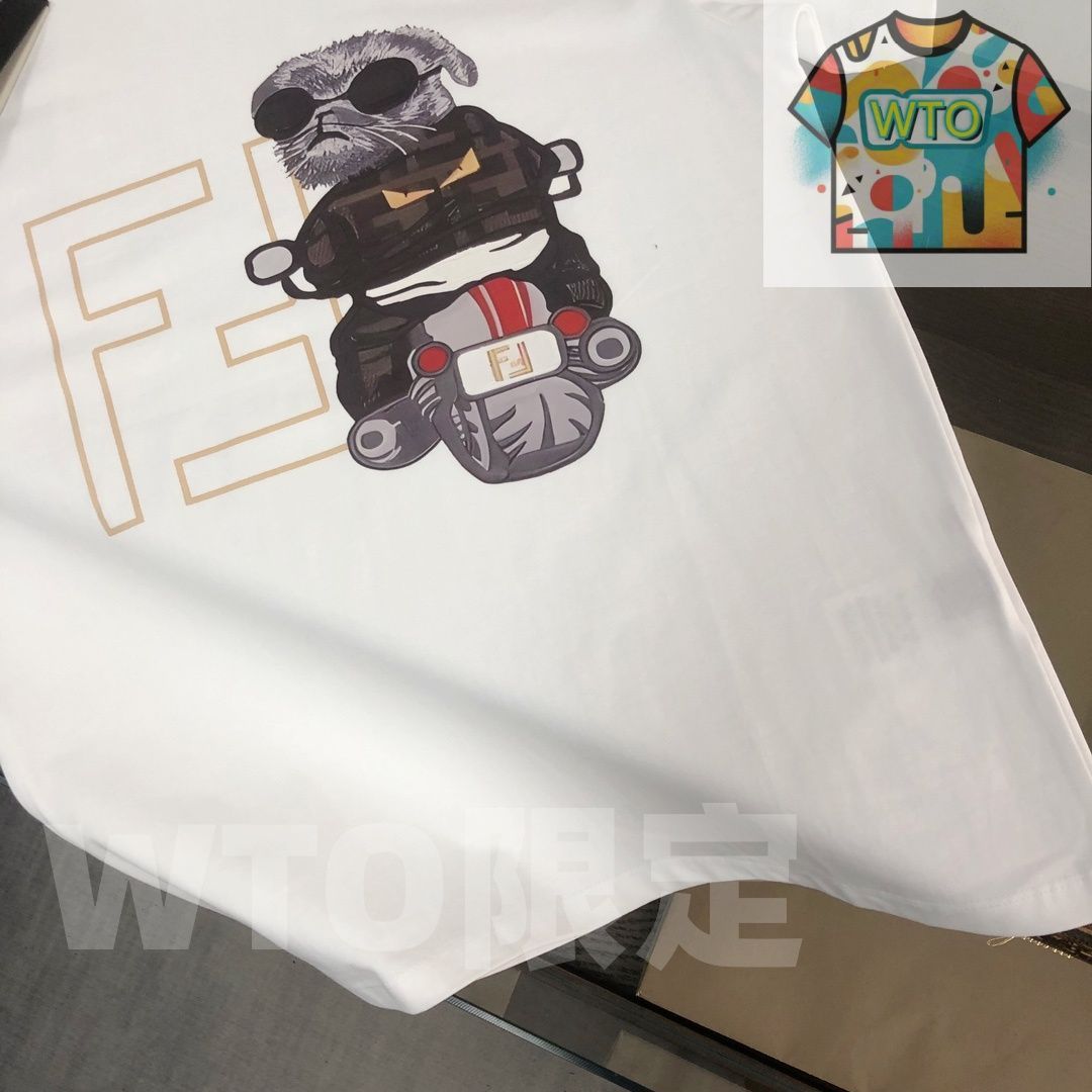 本日限定特価】FENDI 春夏 ロゴプリントTシャツ [本日特価|新品
