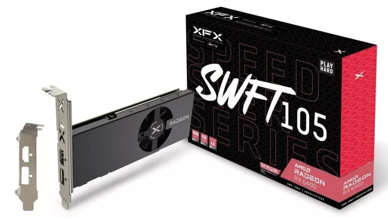 フォロワ割】グラフィックボード XFX SWFT105 Radeon RX 6400