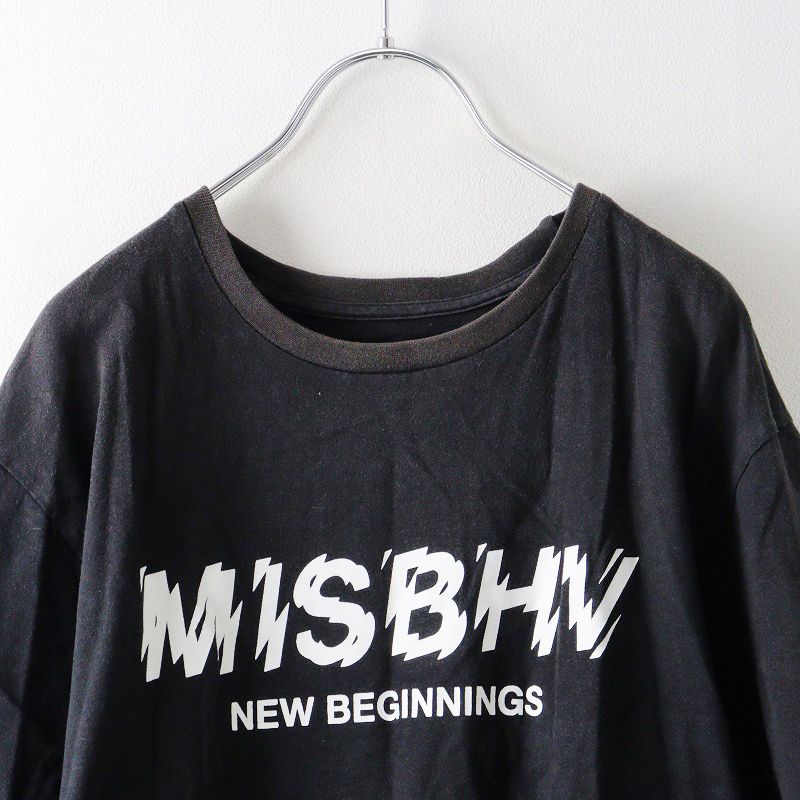 Misbhv＞＞＞Misbhv ロゴプリント クルーネック T シャツ ミスビヘイブ MISBHV ヴィンテージ加工 ロゴプリント クルー