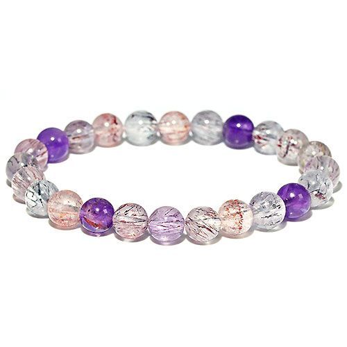 【高品質】スーパーセブン　ブレスレット 高品質スーパーセブン丸玉ブレスレット｜マライカ公式通販