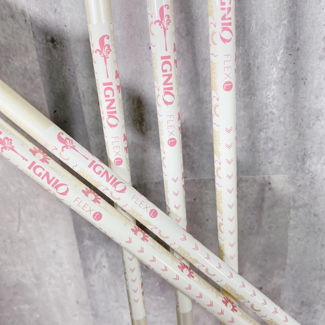 X656 アディダス 他 レディース ゴルフ ハーフ クラブセット 白