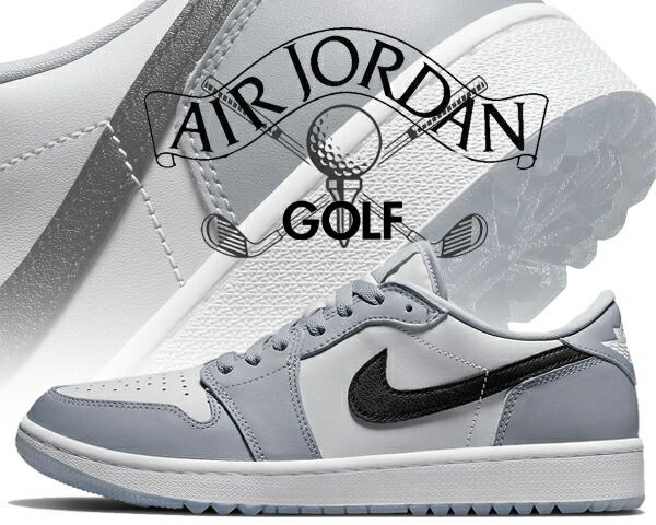 ナイキ エアジョーダン 1 ロー ゴルフ NIKE AIR JORDAN 1 LOW GOLF WOLF GREY wolf grey|blk-photon dust dd9315-002 ゴルフシューズ ウルフグレー スパイクレス