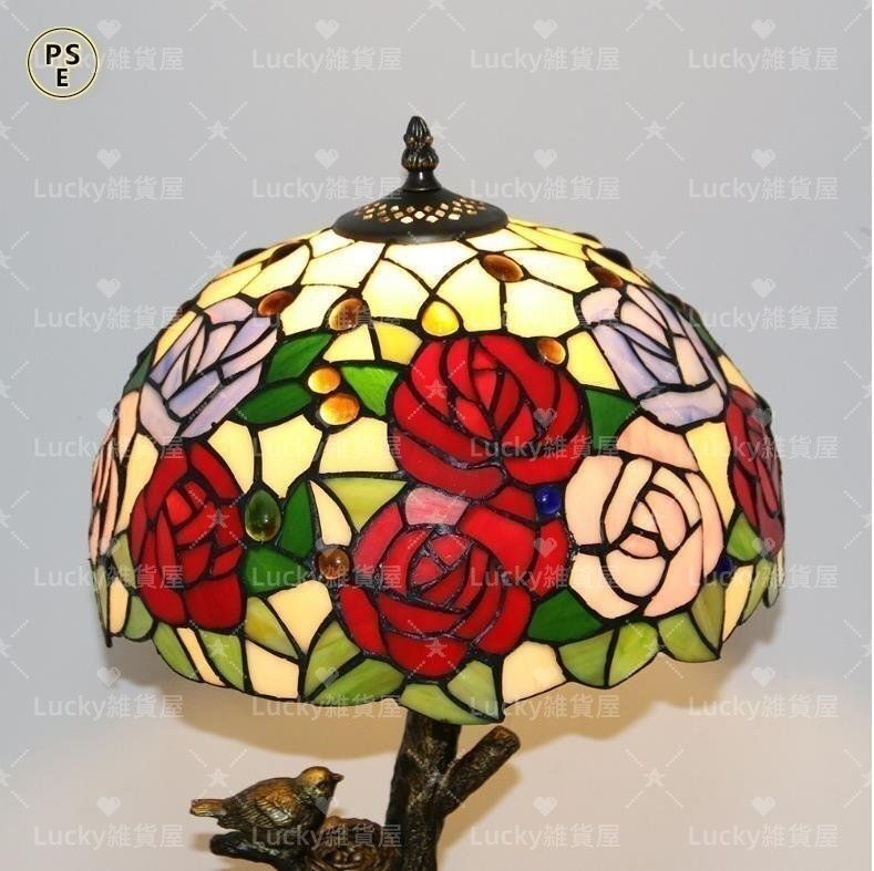 ステンドグラスライト　美品　藤の花　花柄　アンティーク　インテリア　照明 6be4dde3a06d697f8f827cf783b3f4