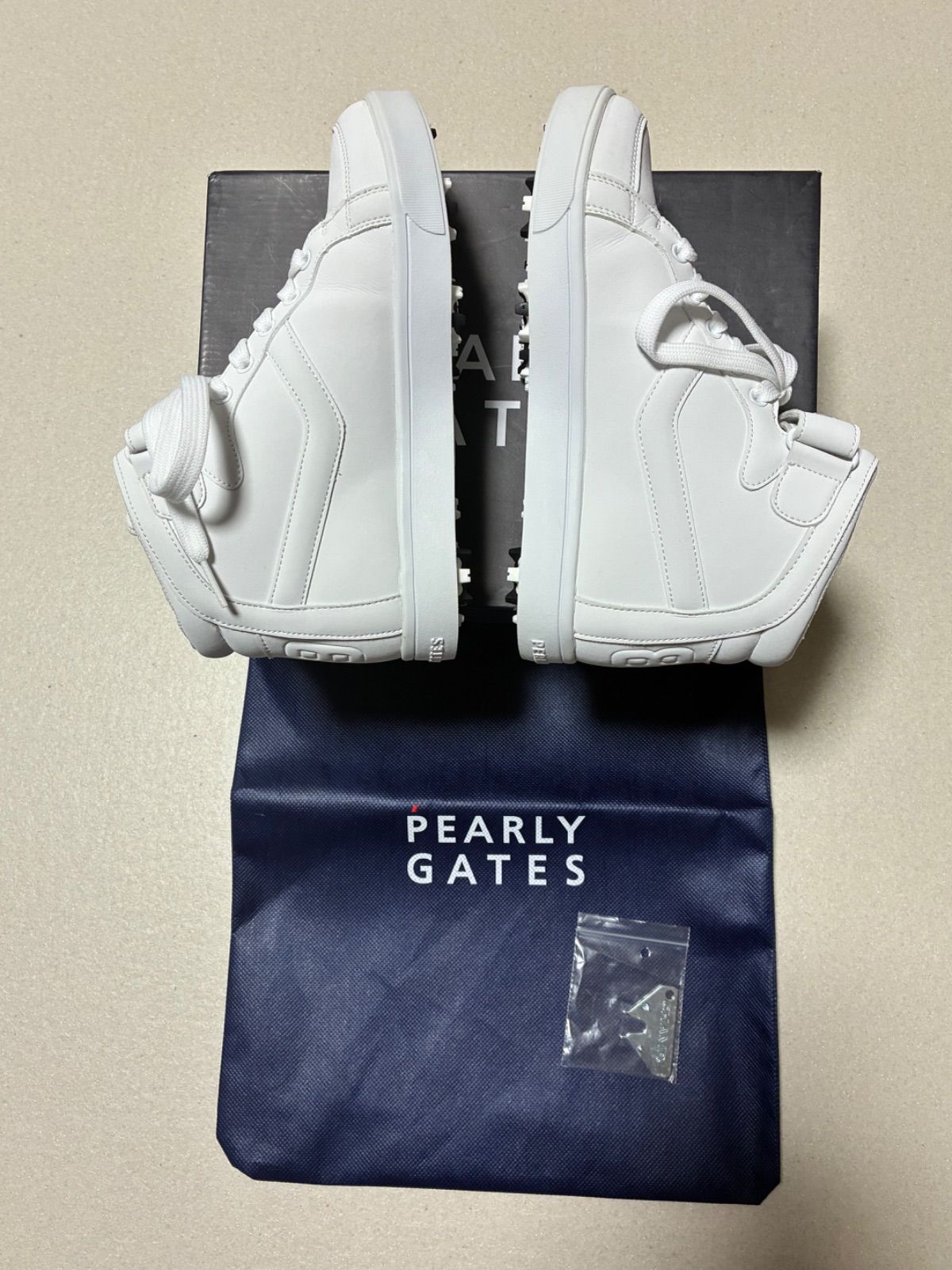 未使用3.5万 パーリーゲイツ ゴルフシューズ 工場 23 ニコちゃん