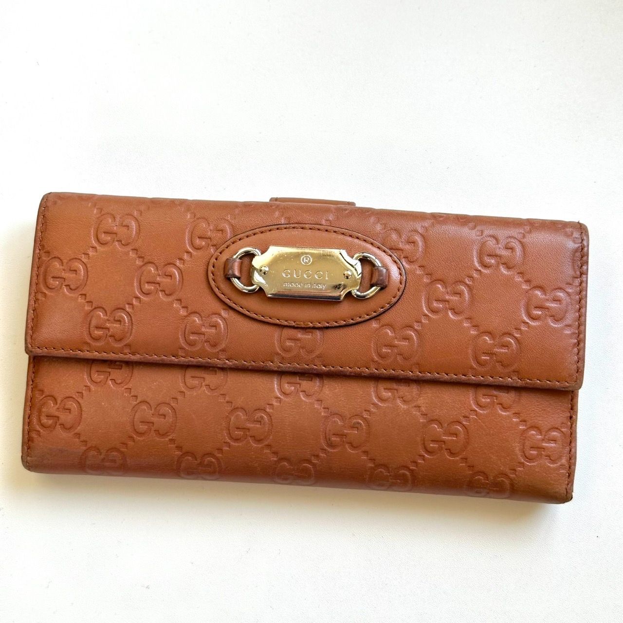 グッチ　GUCCI 長財布　グッチシマ　Wホック グッチ GUCCI 長財布 グッチシマ Wホック - メルカリ