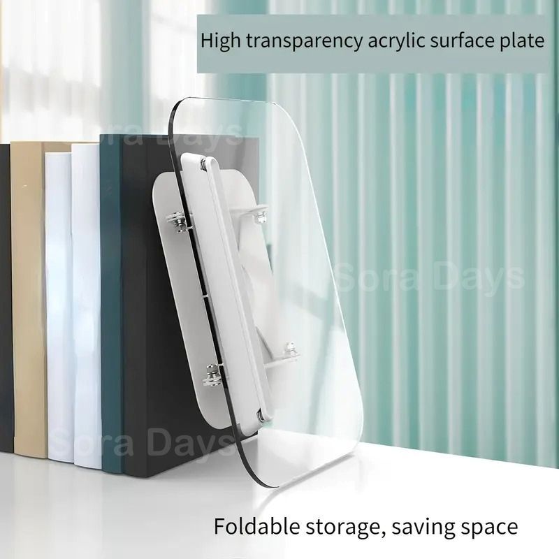 ブックスタンド アクリル 調節 折りたたみ式 ブックホルダー デスクトップスタンド おしゃれ かわいい インテリア 北欧 書見台 料理本 楽譜 タブレット ノートPC 本立て 卓上 書斎 勉強部屋 キッチン インテリア雑貨 北欧風 文具収納 WWW_SKLAD-KIRPICHA_RU