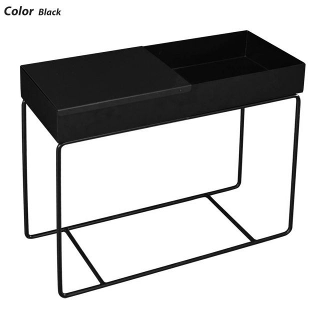 フタ付きプランターボックス ベルタ ONPT-0031 サイドテーブル プランター 収納 観葉植物 北欧 アイアン インテリア ガーデニング フラワースタンド 天板 シンプル おしゃれ 一人暮らし 新生活 模様替え 組み立て簡単 スチール 長方形 スクエア MARWIL-DEMENAGEMENTS_CH