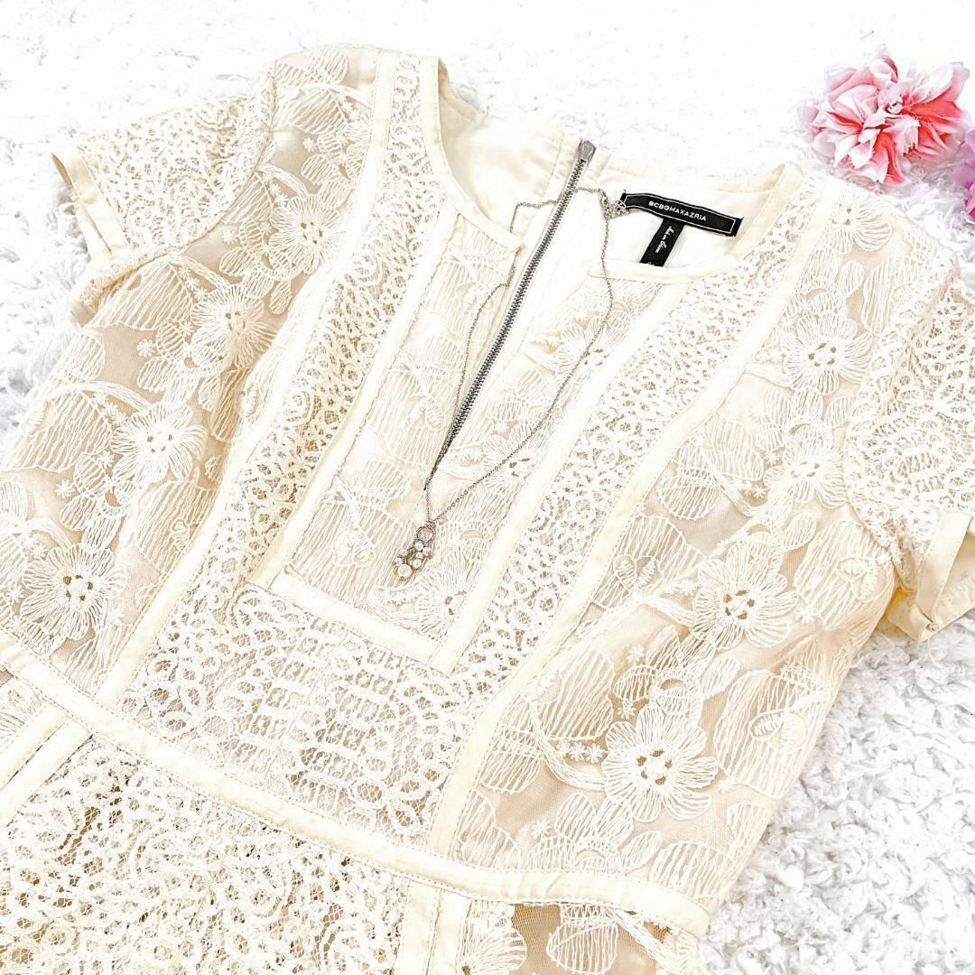 BCBGMAXAZRIA ビーシービージーマックスアズリアレースワンピース