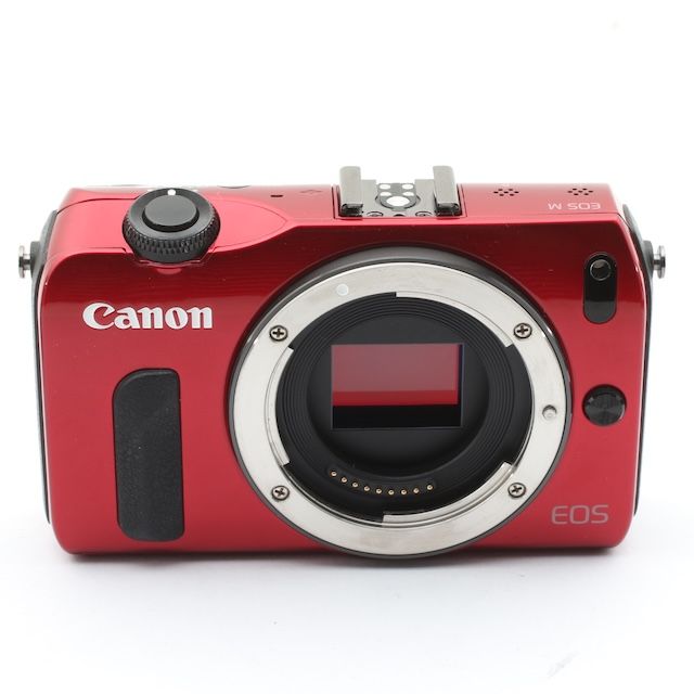  Canon ミラーレス一眼カメラ EOS M ダブルレンズキット EF 18 55 mm F 3 5 6 IS STM 22 2 STM付属 レッド EOSMRE WLK ミラーレス一眼 デジタルカメラ