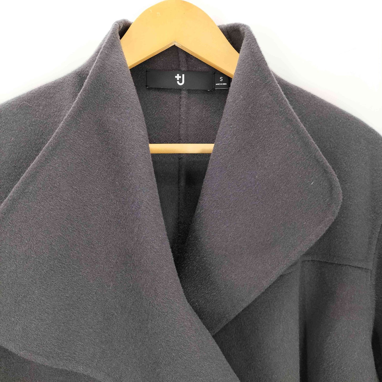 ユニクロプラスジェイ UNIQLO+J カシミヤブレンドノーカラーコート