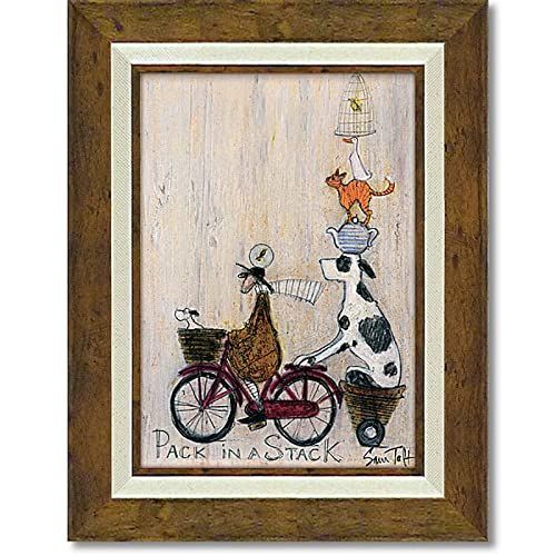 商品 額入り 絵画 絵画 壁掛け インテリア Gel加工 イギリス作家 Toft Sam スタック イン パック サムトフト