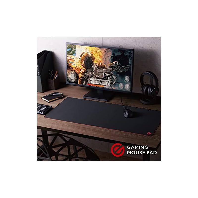 エレコム ゲーミングマウスパッド 90㎝×40㎝ 裏面天然ラバー 超ワイド 中目