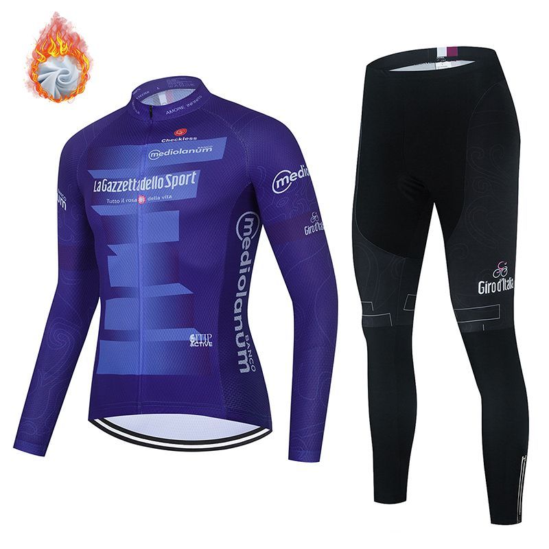 【cervelo】サイクルジャージ上下セット／裏起毛／size:S 裏起毛サイクルジャージ 上下セット長袖 メンズ 冬用サイクルウェア