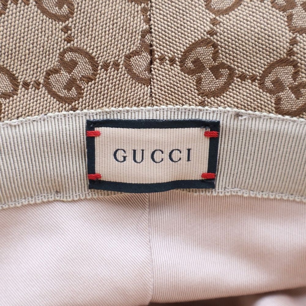GUCCI (グッチ) GGキャンバス フェドラハット バケットハット