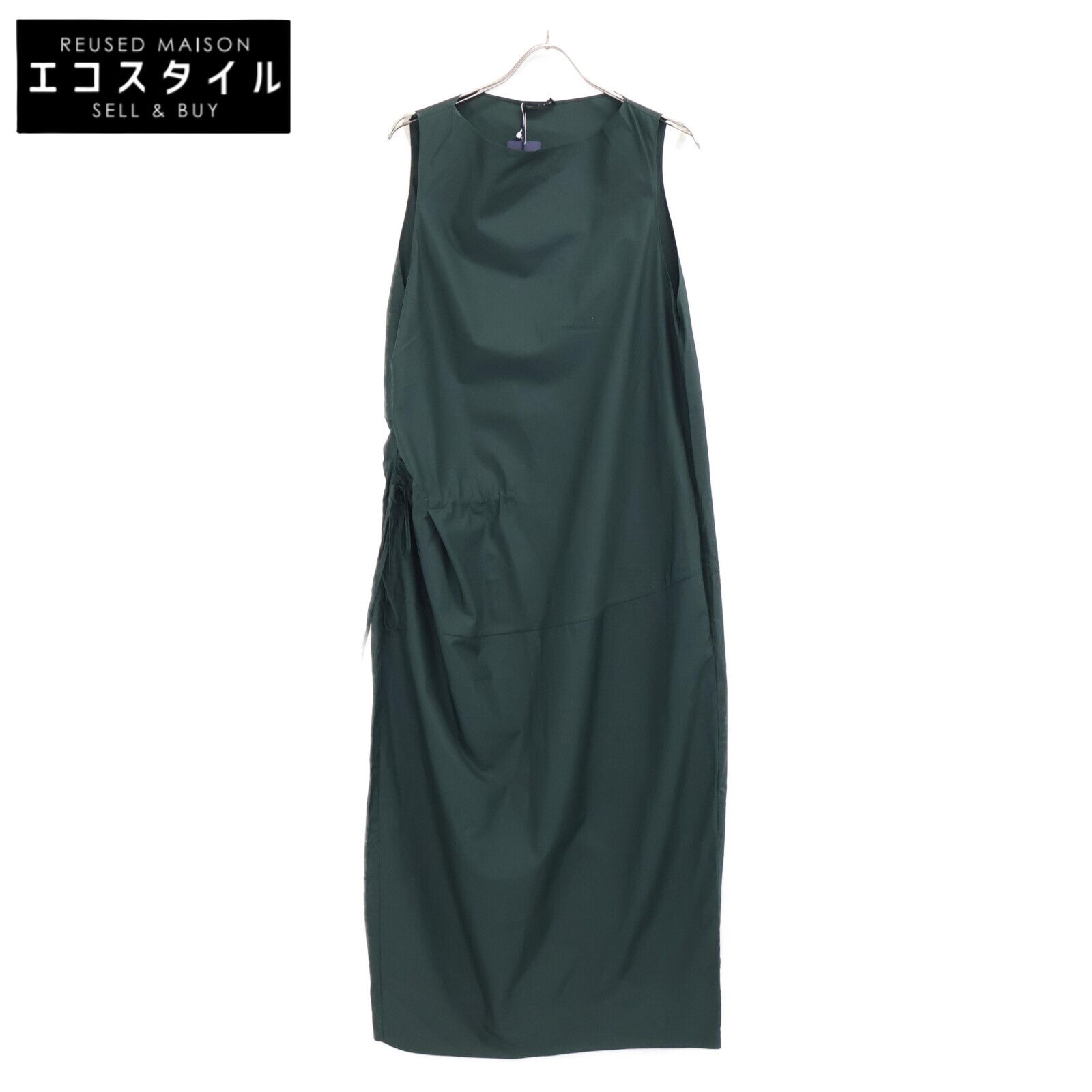 YLEVE イレーヴ ｸﾞﾘｰﾝ FINX COTTON WEATHER GATHER OP ﾜﾝﾋﾟｰｽ 1