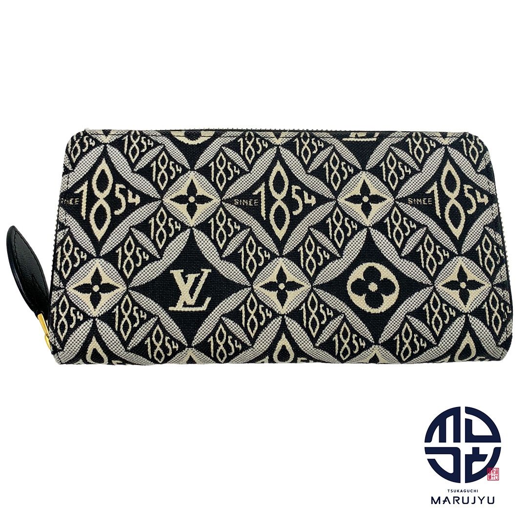 LOUIS VUITTON ルイヴィトン SINCE1954 モノグラムパターン モノクロ 黒白 モノグラム ジャガード ジッピーウォレット M80324 長財布 ラウンドファスナー サイフ ブランド