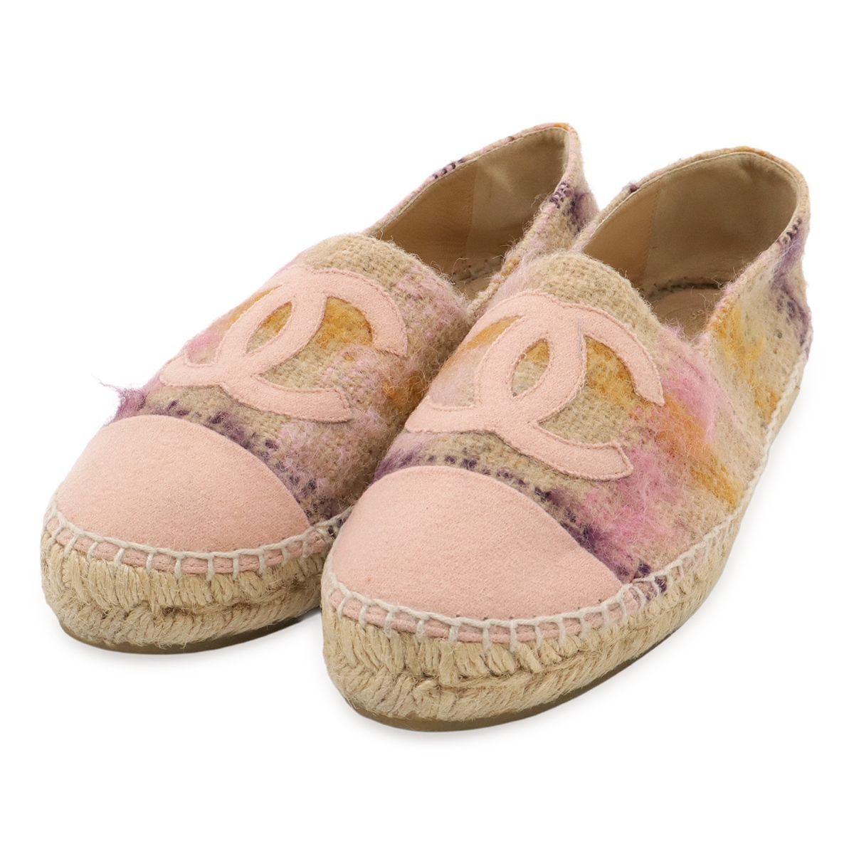 シャネル　エスパドリーユ　38 CHANEL / シャネル | ココマーク メッシュ エスパドリーユ