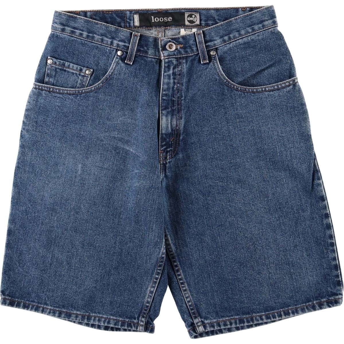 古着 00年代 リーバイス Levi s SILVER TAB シルバータブ LOOSE ルーズ デニムショーツ ハーフパンツ ジョーツ メンズw32相当 eaa480554