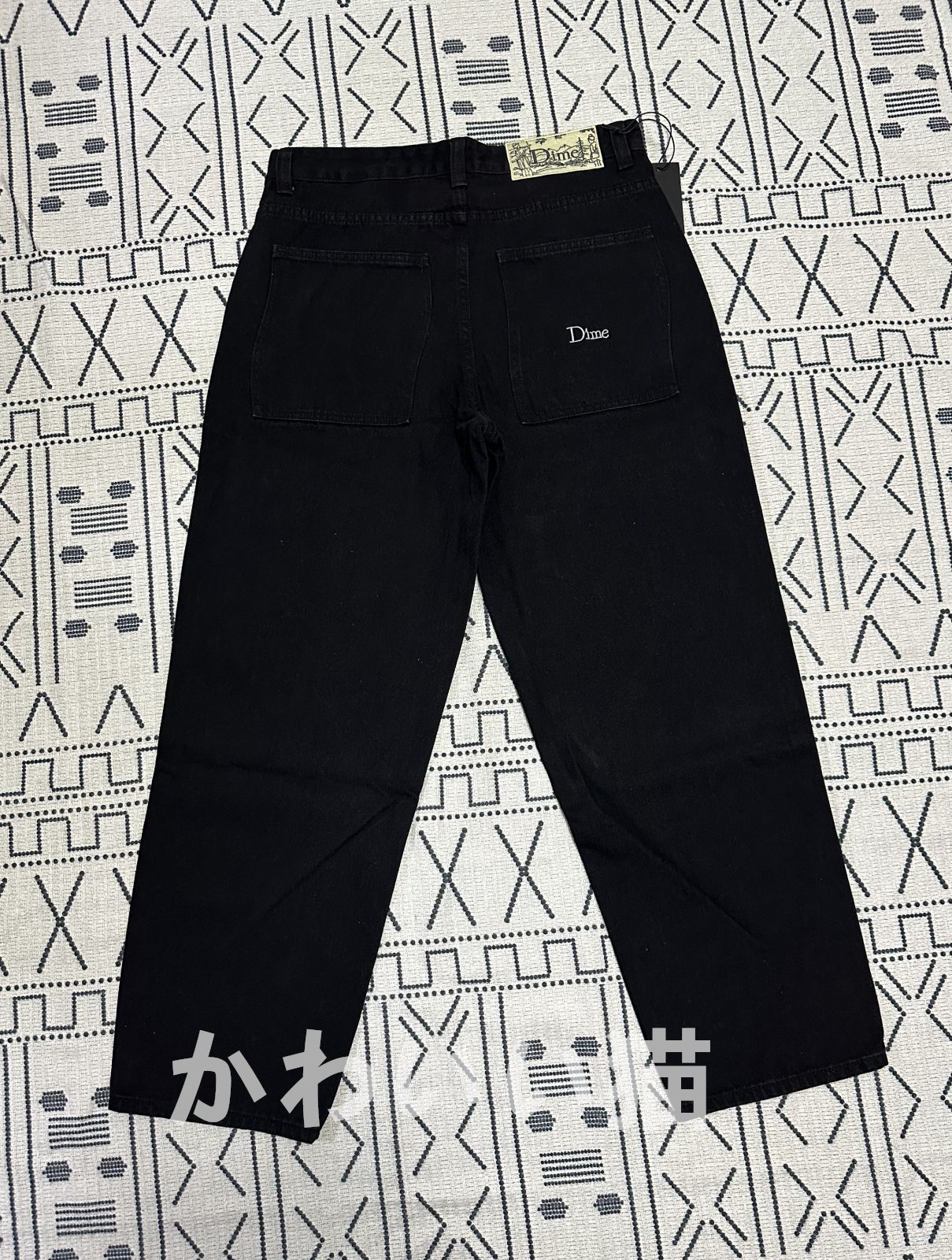 Dime ダイム ブラックバギージーンズ デニム パンツ M Dime バギー