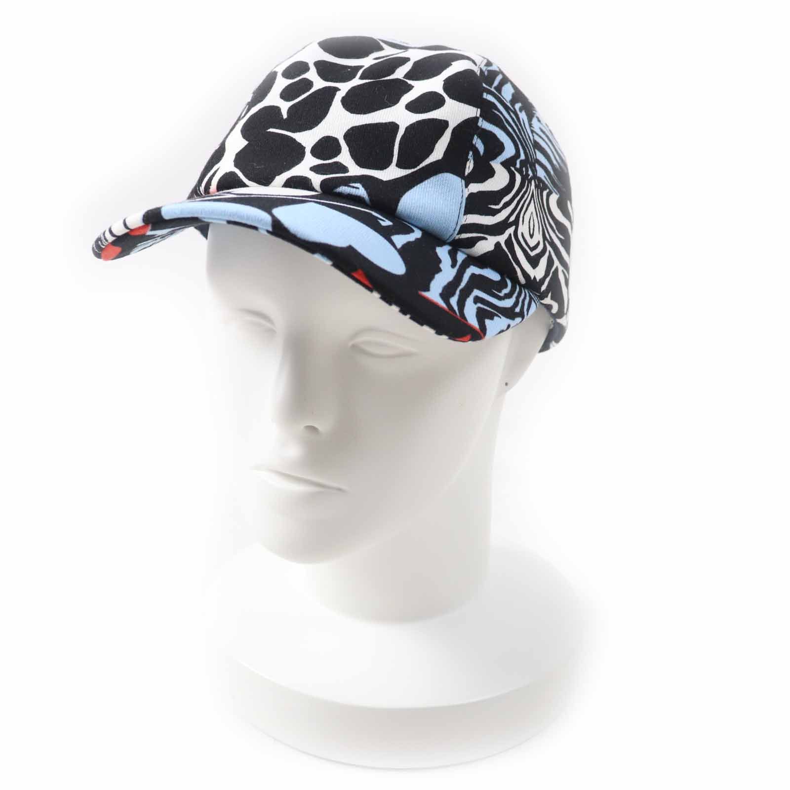 ◎HERMES エルメス 231021N Casquette Davis Jungle Love コットン 帽子 キャップ マルチ 59 保存袋付き フランス製 レディース