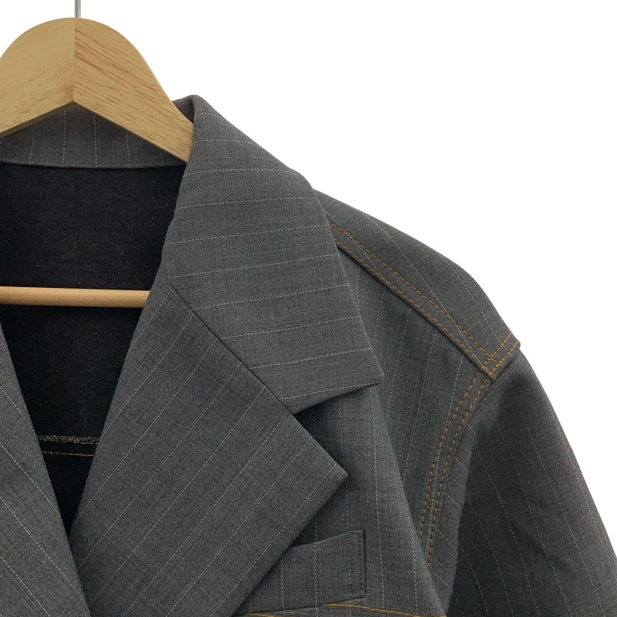 美品】 sacai / サカイ | 2024SS | Chalk Stripe Bonding Jacket 