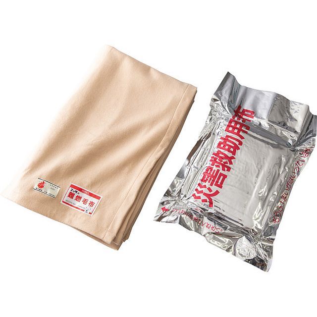 ギフト 防災用品 ニッケ 難燃性フリース毛布 箱入り