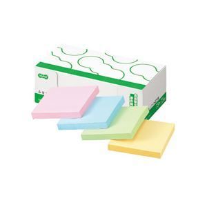 まとめ TANOSEE ふせん ノート正方形 75×75mm 4色 1パック 10冊 ×5セット