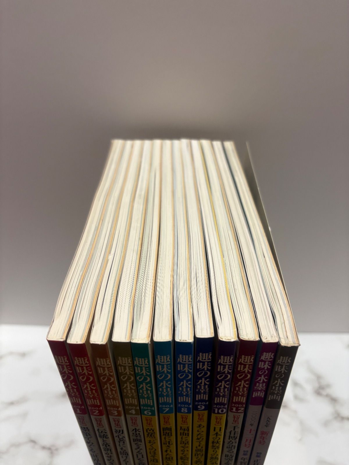 趣味の水墨画 2004年9冊・2003年1冊・2000年1冊・1997年1冊 日本美術