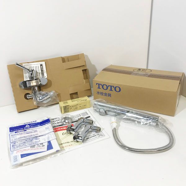 TOTO 【未使用品】トートー キッチン水栓 浄水器 壁付シングル