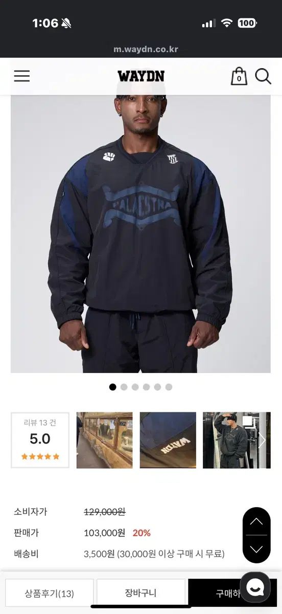 ウェイデン パラエストラ パネル スウェット