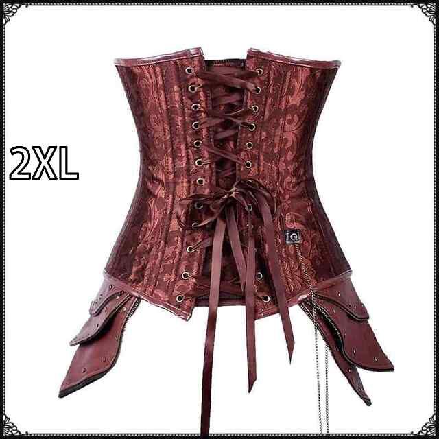 2XL メンズ ファッション オシャレ アイテム 撮影 小物 コスプレ ステージ 衣装 乗馬 スチームパンク アメリカン レトロ コルセット ウエスト コスプレ ハロウィン 衣装