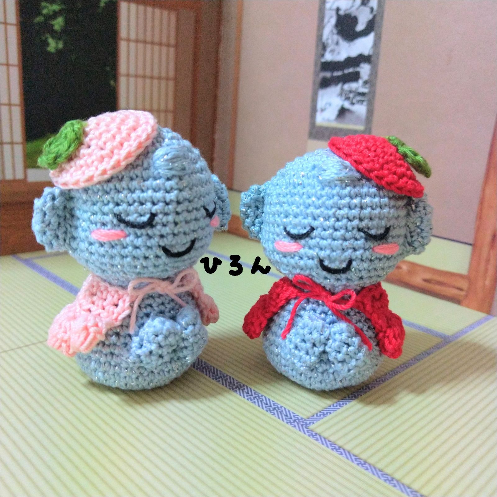 受注生産※❰桜のような桃のような？お地蔵シャン~爽やかな春をお届け 