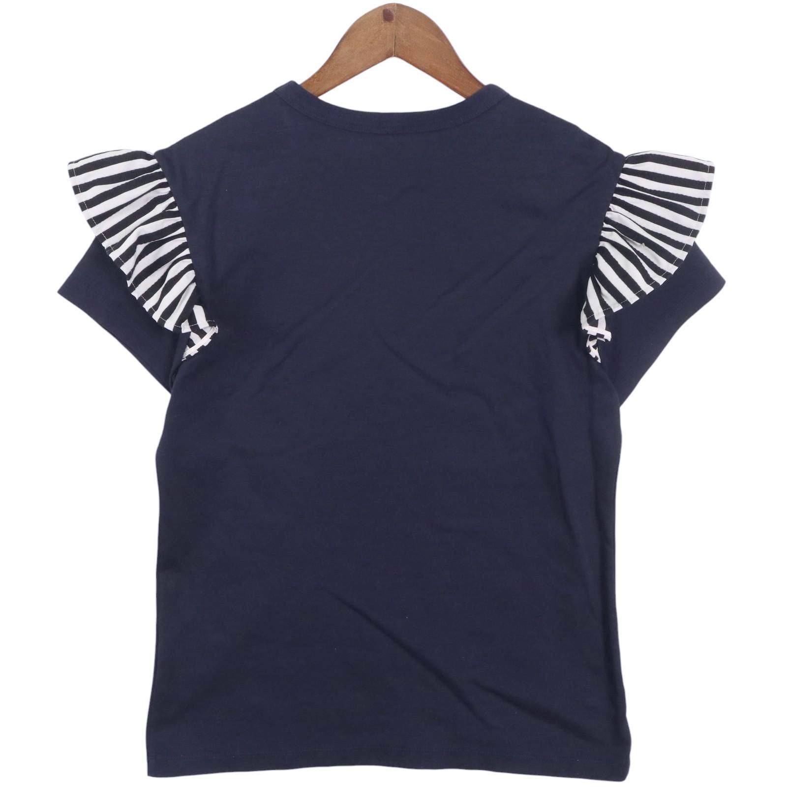 BORDERS at BALCONY ネイビー長袖トップス 36 BORDERS at BALCONY ネイビー長袖トップス 36 ボーダーズアット