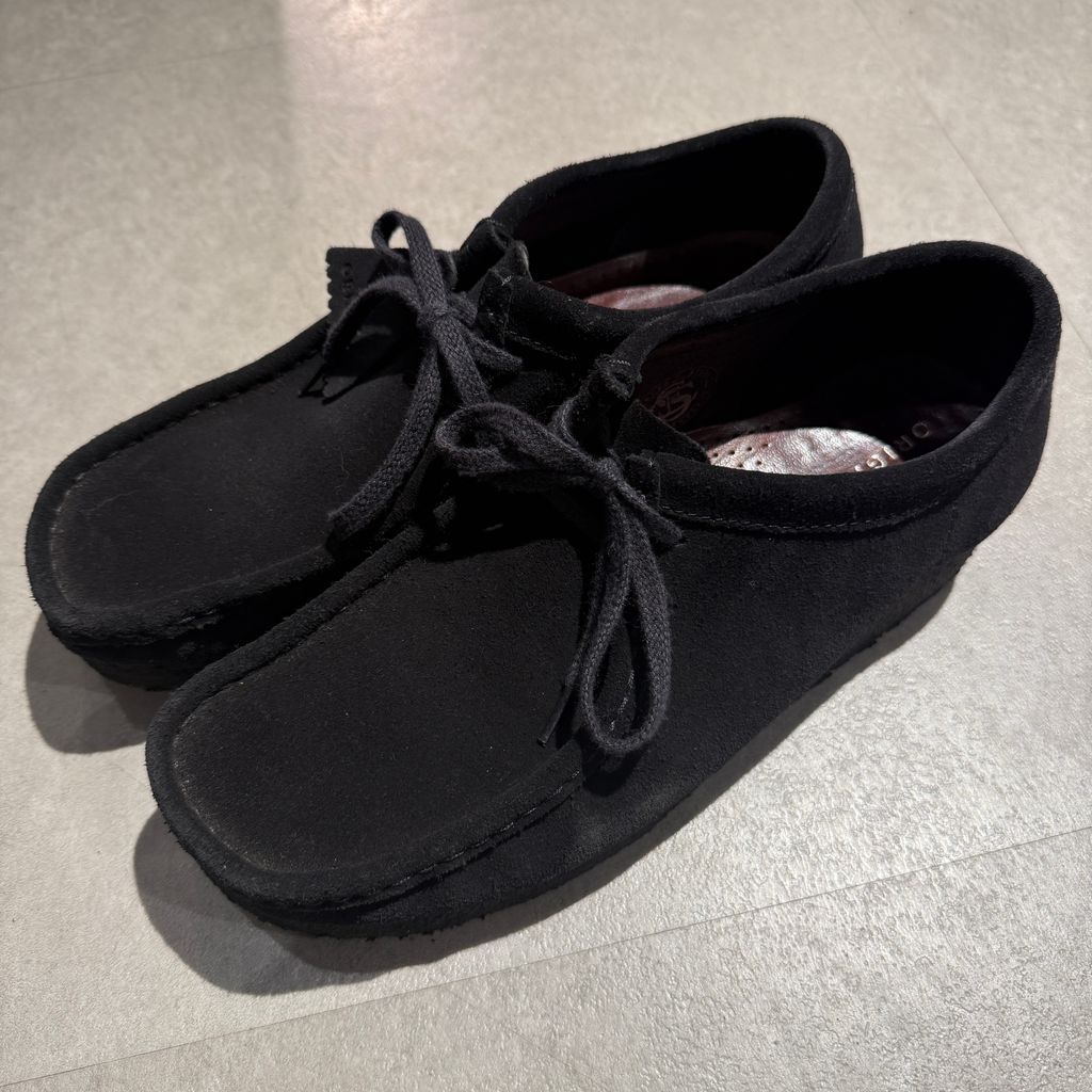 CLARKS クラークス Walabee ワラビー スエード 61332797080 ブラック size:8(26cm)【表参道A07】 