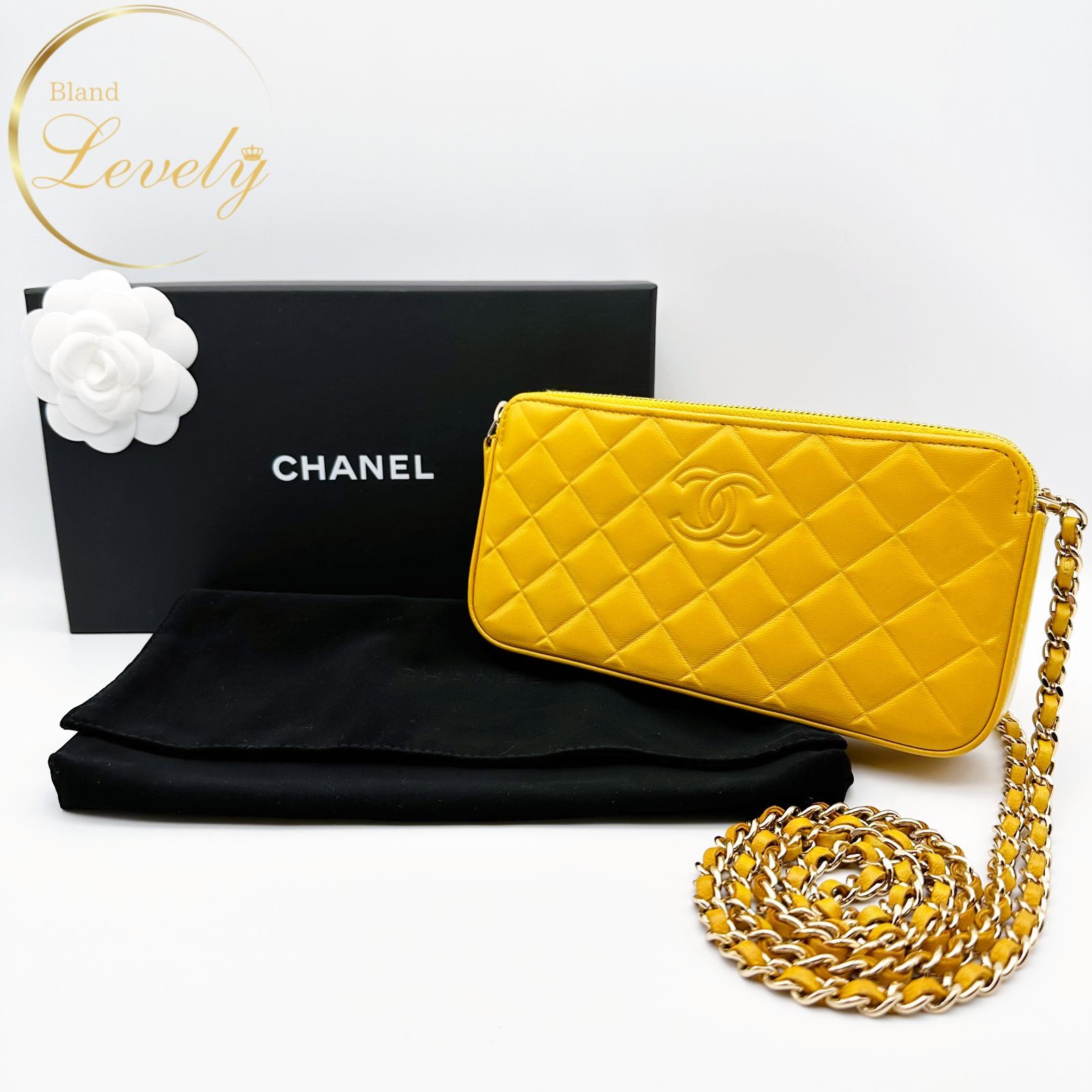 CHANEL シャネル マトラッセ ダイヤモンドCCライン カーフスキン