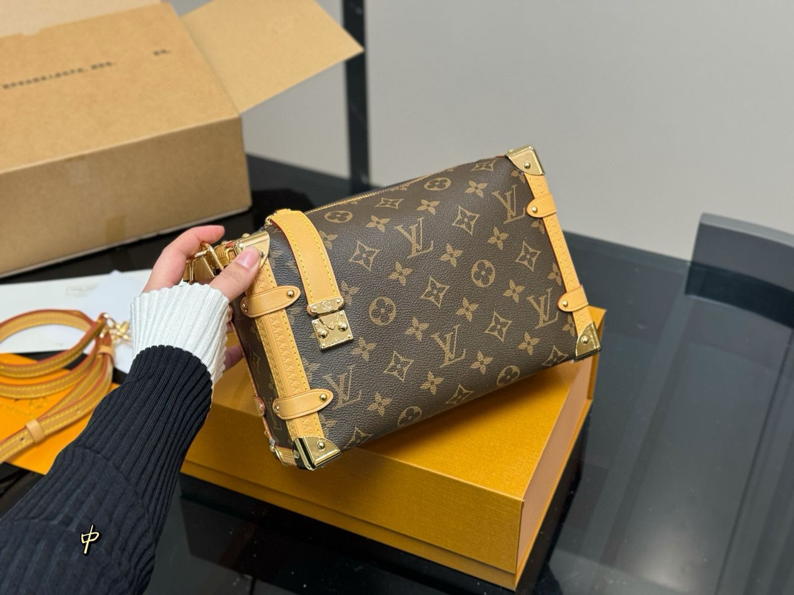 大量のLOUIS VUITTON キャンバス収納袋セット⑫ LOUIS VUITTON トランクボックスバッグ - コンパクトサイズ (19