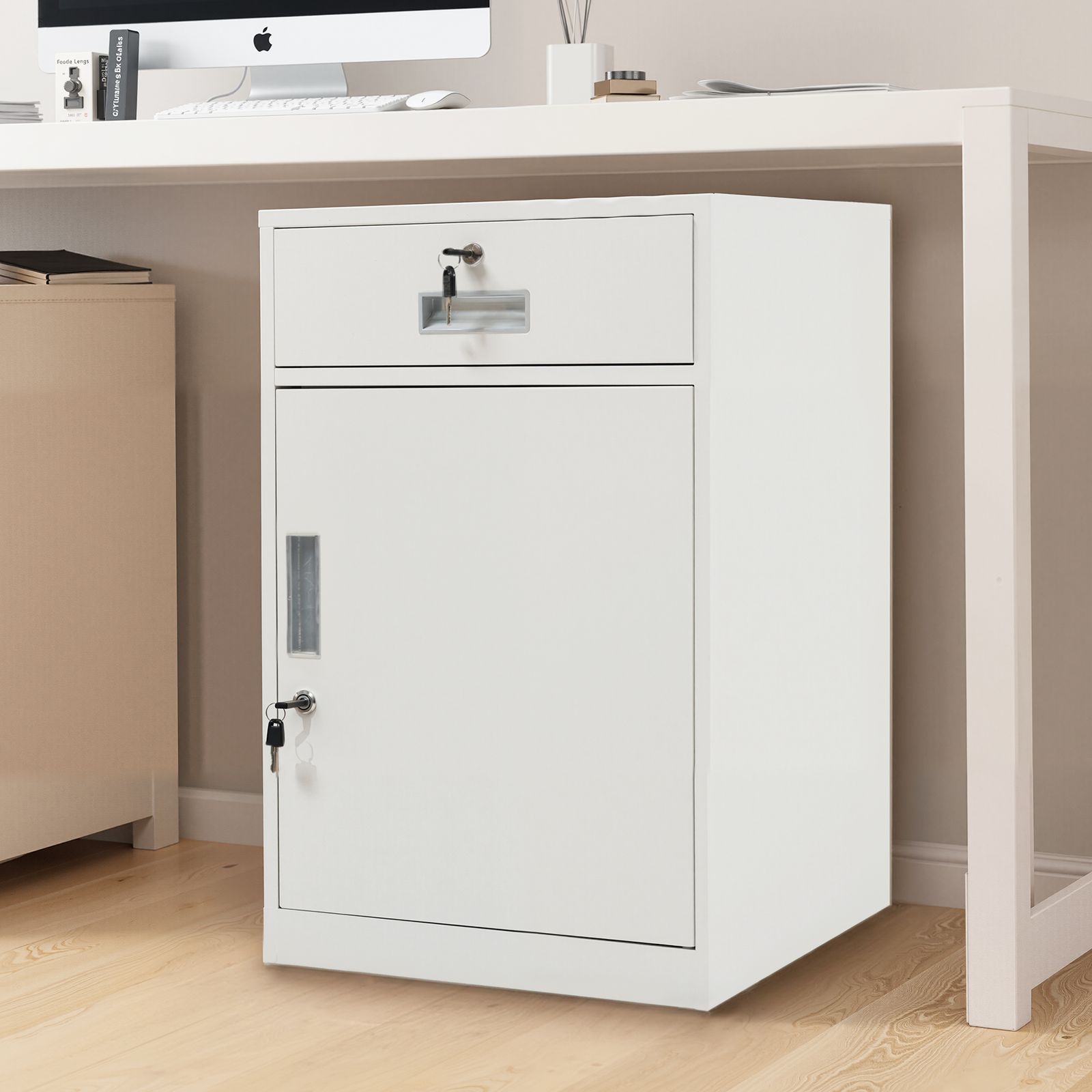 KASABULAC キャビネット オフィスキャビネット 組立て不要 スチール製 71sVDuwNqOL._UF894,1000_QL80_.jpg