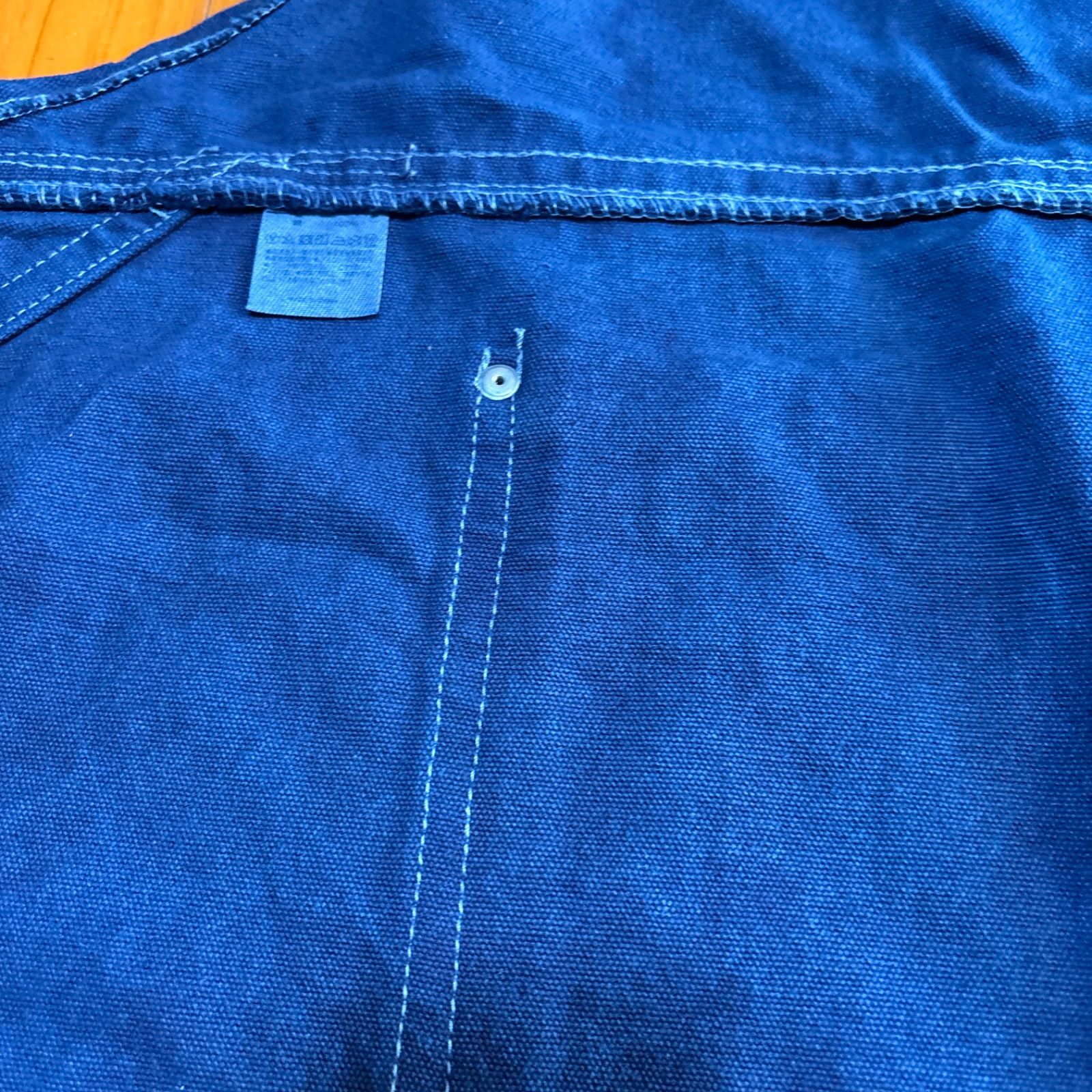 琉球藍染濃紺デニム風エプロン 男女兼用 フリーサイズ エプロン デニム