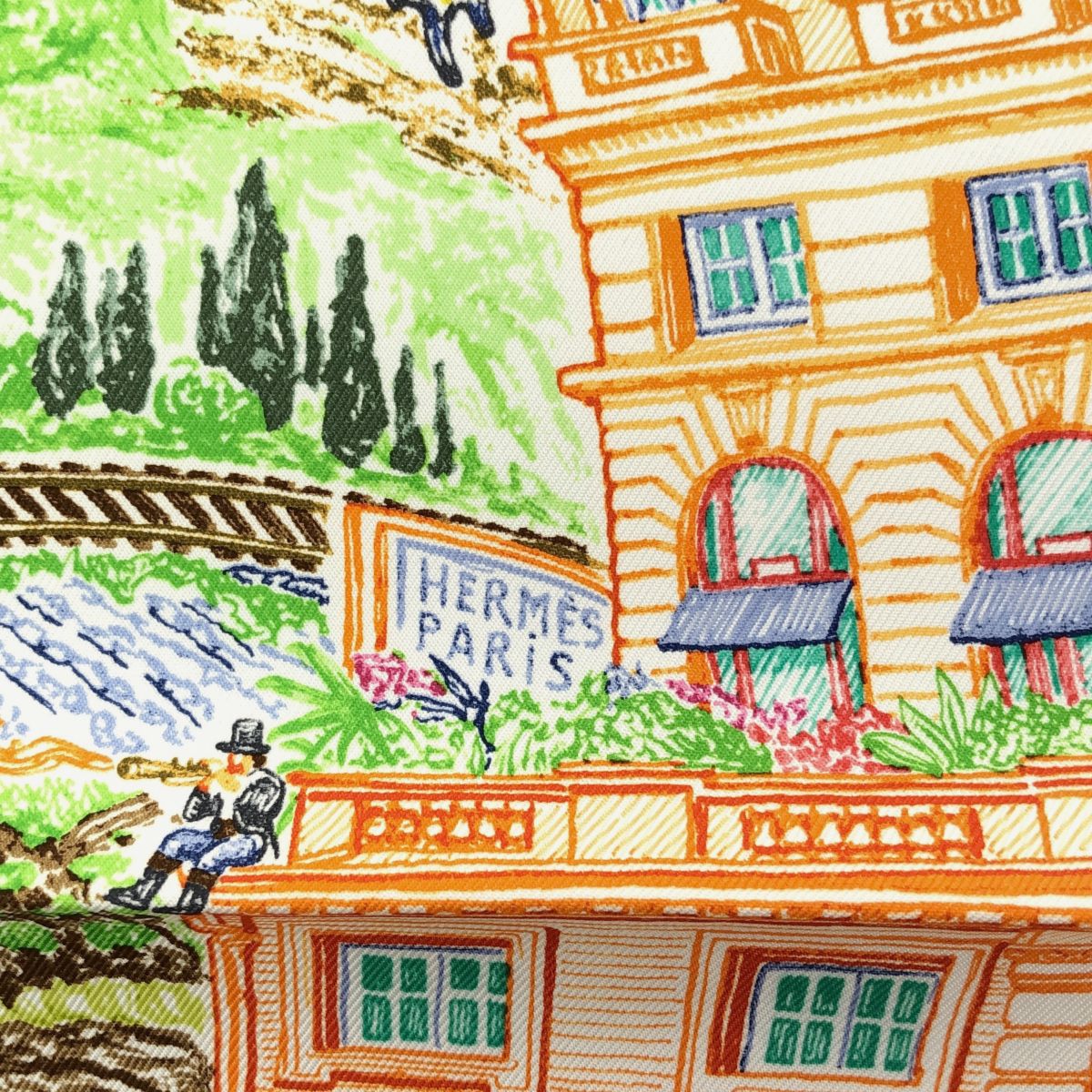 未使用 HERMES エルメス スカーフ カレ90 LES FOLIES DU