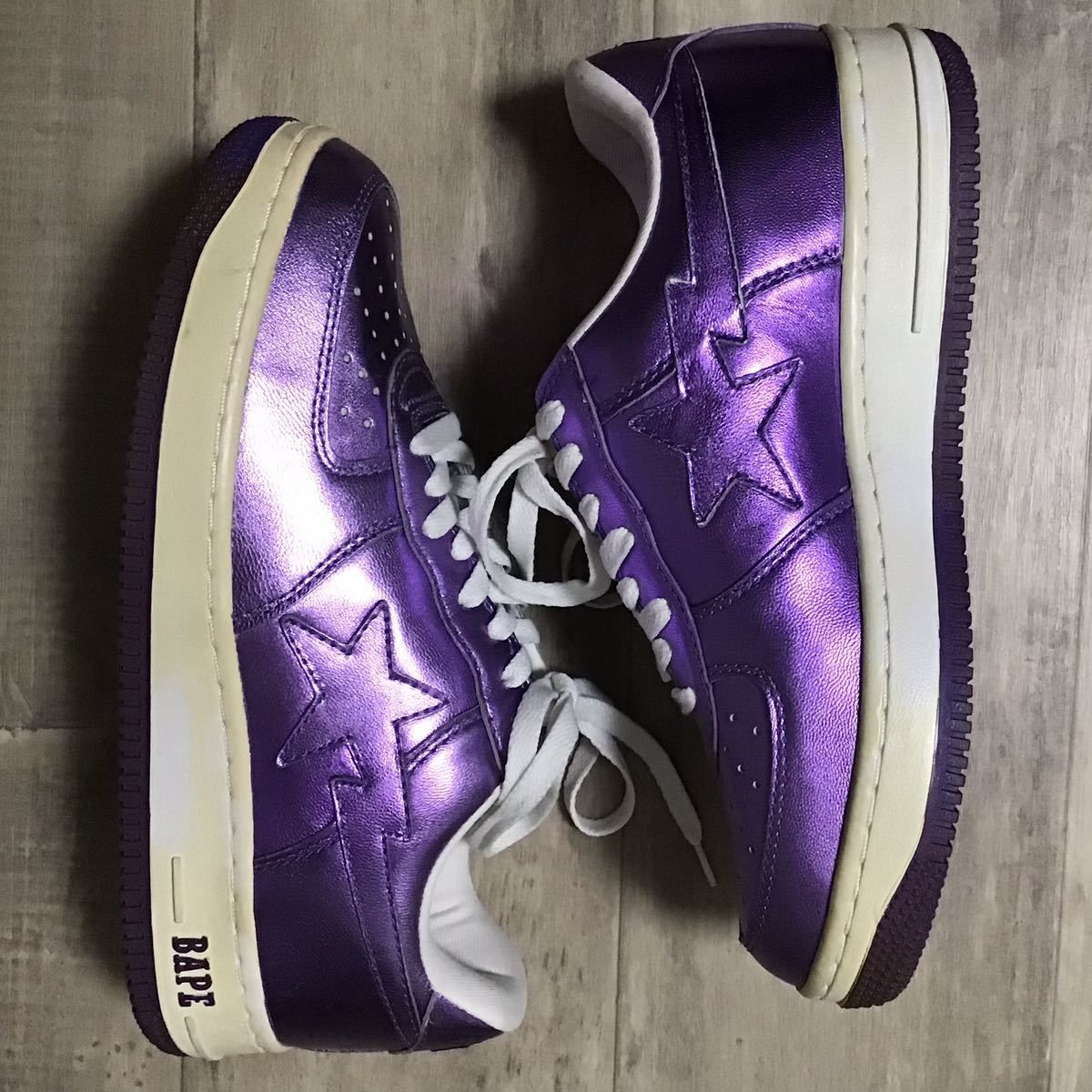 Purple foil BAPESTA スニーカー 27cm US9 a bathing ape BAPE STA shoes sneakers  エイプ ベイプ ベイプスタ パープル箔