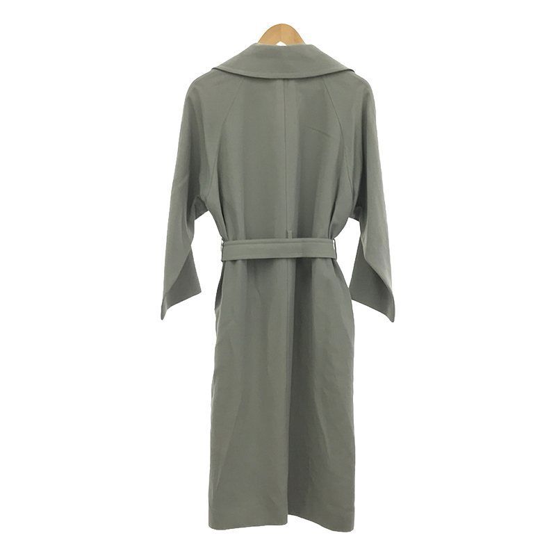 アセテートコットンオーバーチェスターコート グリーン スプリング