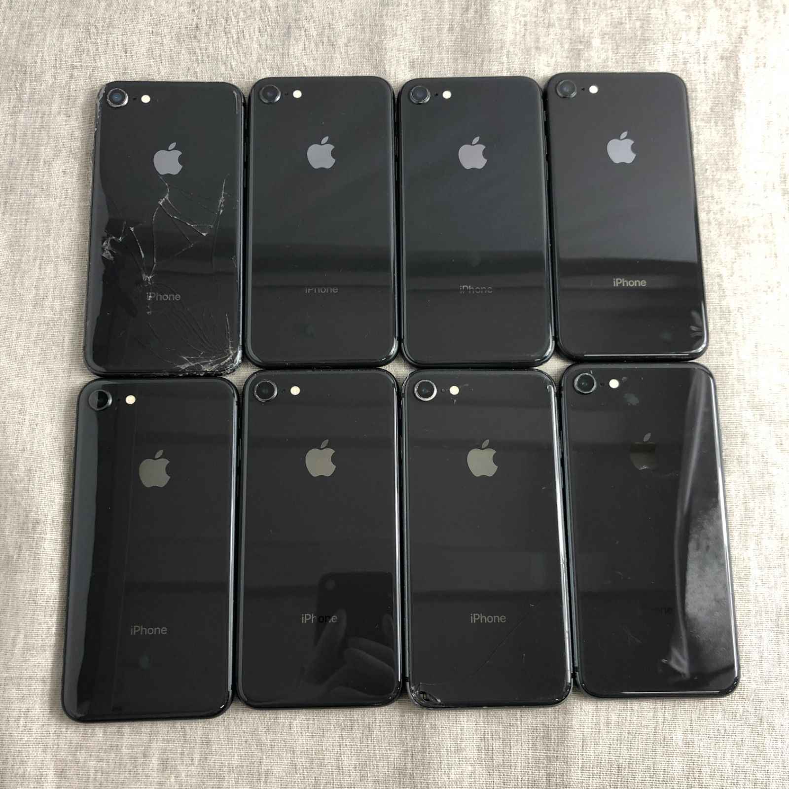 ◇ジャンク品◇【８点セット】iPhone8 64GB（A1906）【大きな割れ有 